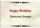 Parabéns, Hermione Granger!
